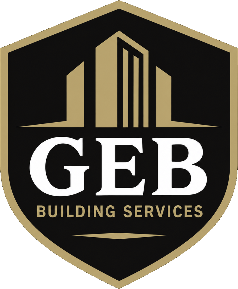 GEB Building Services shield logo